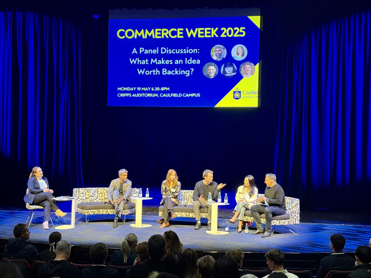 Dr Ray Boyapati panellist at Caulfield Grammar Commerce Week 2025